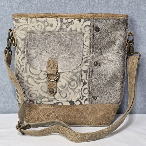 Myra Swim Handbags - Myra Bag Flap Pocket Cowhide Shoulder Bag S-1125